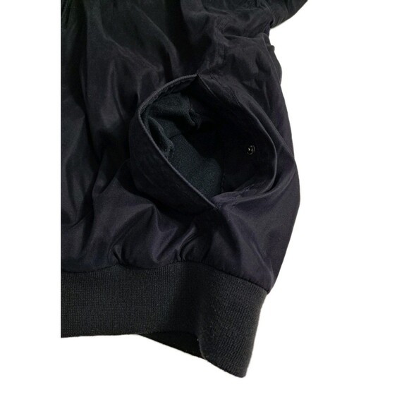 Weatherproof Vintage Bomber Jacket Men's XL Black Fleece Lined Coat Harrington - Picture 4 of 9